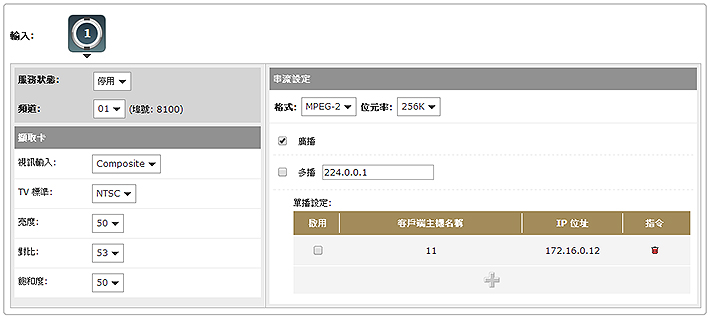 RTB伺服器管理頁面