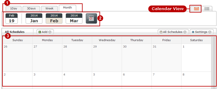 Calendar View