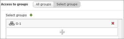 Select groups