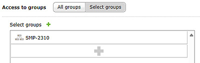 Select groups Select groups
