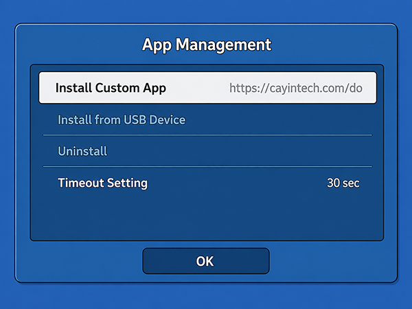 Install Custom App