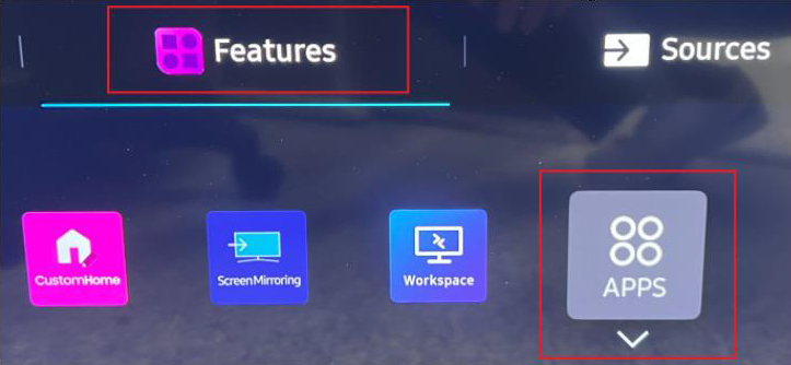 Select APPS