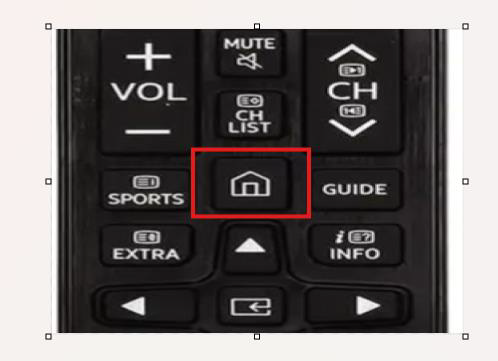 home button on remote