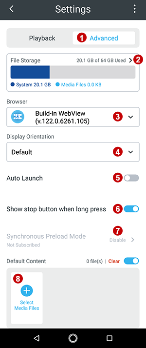 Configure CAYIN CMS-WS Player