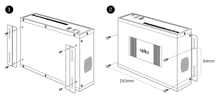 SMP-6000播放器壁掛安裝方式