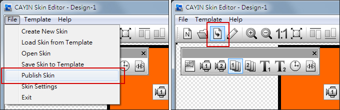 CAYIN SMP User Manuals - Edit Skin (Template)