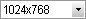 Resolution drop down menu
