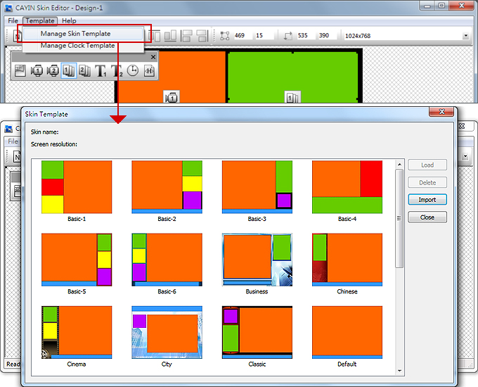 Manage Skin Template Manage Skin Template
