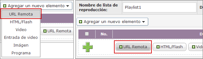 Crear una nueva lista de reproducción